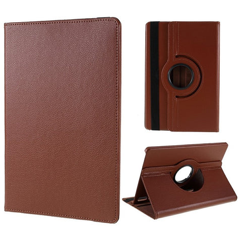 For Samsung Galaxy Tab S10 FE+ Case Rotating Stand PU Leather + PC Tablet Cover with Elastic Band