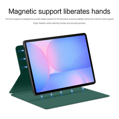 For Samsung Galaxy Tab S10 FE+ Case Stand Magnetic Leather Tablet Cover with Auto Sleep / Wake
