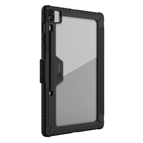NILLKIN Bumper Leather Case Pro for Samsung Galaxy Tab S10 FE+ Slide Camera Lid Origami Stand Tablet Cover Auto Wake  /  Sleep
