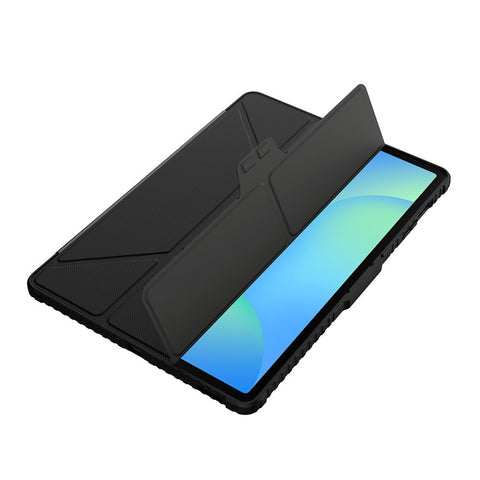 NILLKIN Bumper Leather Case Pro for Samsung Galaxy Tab S10 FE+ Slide Camera Lid Origami Stand Tablet Cover Auto Wake  /  Sleep