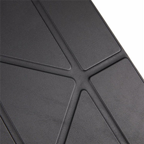 For Samsung Galaxy Tab S10 FE+ Case PU Leather Origami Stand Clear Tablet Cover