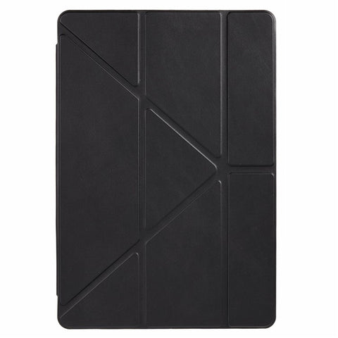 For Samsung Galaxy Tab S10 FE+ Case PU Leather Origami Stand Clear Tablet Cover