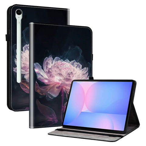 For Samsung Galaxy Tab S10 FE+ Leather Case Pattern Printed Stand Tablet Cover with Card Slots