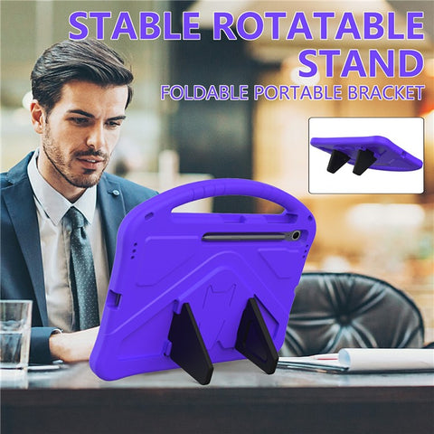 For Samsung Galaxy Tab S10 FE+ Case EVA Tablet Cover with Handle Kickstand Children Friendly