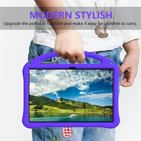 For Samsung Galaxy Tab S10 FE+ Case EVA Tablet Cover with Handle Kickstand Children Friendly