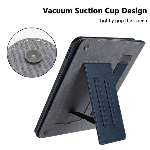 For Samsung Galaxy Tab S10 FE+ Stand Case Auto Wake / Sleep PU Leather Tablet Cover with Wallet / Hand Strap