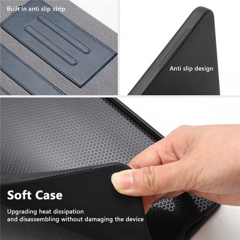 For Samsung Galaxy Tab S10 FE+ Stand Case Auto Wake / Sleep PU Leather Tablet Cover with Wallet / Hand Strap
