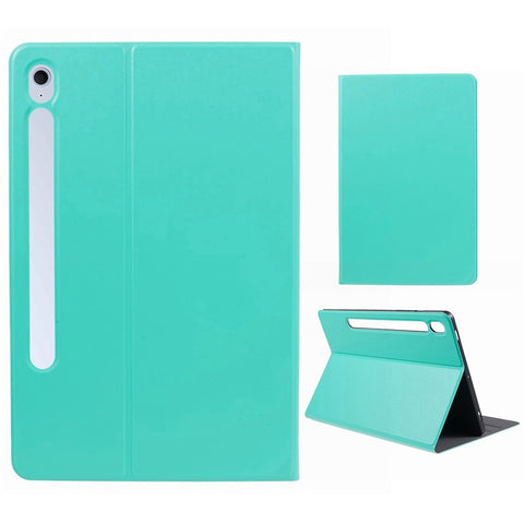 For Samsung Galaxy Tab S10 FE+ Case PU Leather Folding Stand Tablet Protective Cover