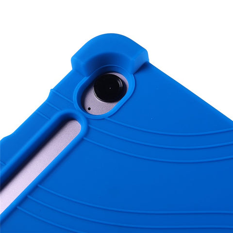 For Samsung Galaxy Tab S10 FE+ Silicone Case with Kickstand Rugged Protective Cover