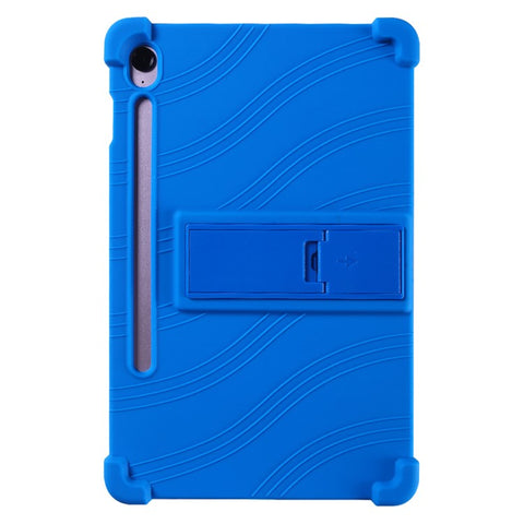 For Samsung Galaxy Tab S10 FE+ Silicone Case with Kickstand Rugged Protective Cover