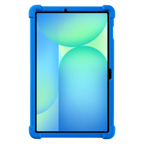 For Samsung Galaxy Tab S10 FE+ Silicone Case with Kickstand Rugged Protective Cover
