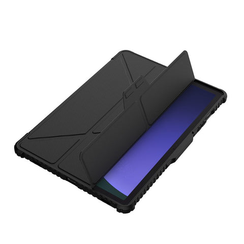 NILLKIN Bumper Leather Case Pro for Samsung Galaxy Tab S10 FE / S9 Slide Camera Lid Origami Stand Tablet Cover Auto Wake  /  Sleep