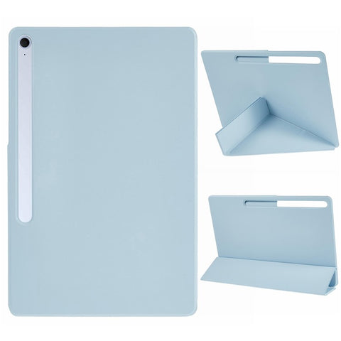 For Samsung Galaxy Tab S10 FE+ Case PC + PU Leather Origami Stand Magnetic Tablet Cover