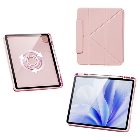 Tablet Case For iPad Air 13 (2026) / (2025) / (2024) / iPad Pro 12.9 (2022) / (2021) / (2020) / (2018) , Stand Magnetic Detachable Cover with Auto Sleep Wake