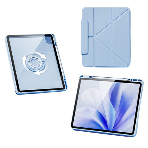 Tablet Case For iPad Air 13 (2026) / (2025) / (2024) / iPad Pro 12.9 (2022) / (2021) / (2020) / (2018) , Stand Magnetic Detachable Cover with Auto Sleep Wake