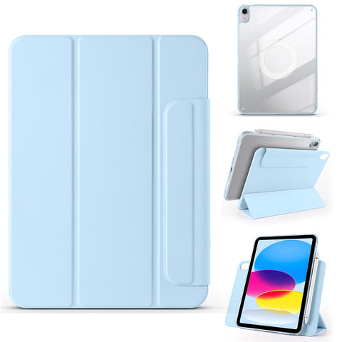 For iPad (2025)  /  10.9 (2022) Case Folding Stand Magnetic Leather Tablet Cover