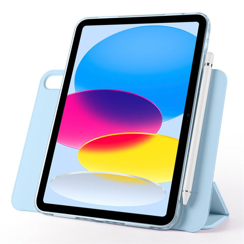 For iPad (2025)  /  10.9 (2022) Case Folding Stand Magnetic Leather Tablet Cover