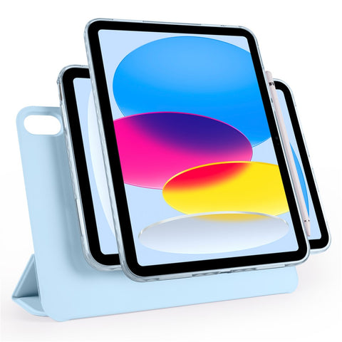 For iPad (2025)  /  10.9 (2022) Case Folding Stand Magnetic Leather Tablet Cover