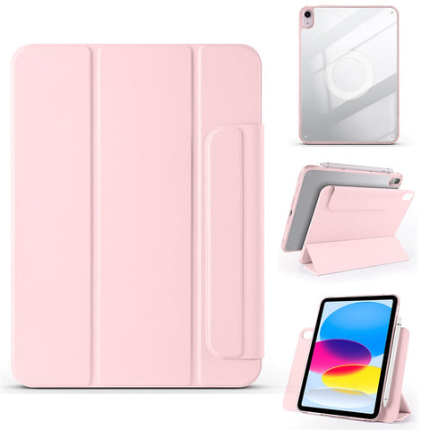 For iPad (2025)  /  10.9 (2022) Case Folding Stand Magnetic Leather Tablet Cover