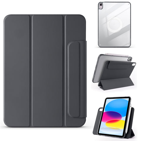 For iPad (2025)  /  10.9 (2022) Case Folding Stand Magnetic Leather Tablet Cover