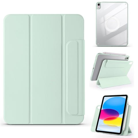 For iPad (2025)  /  10.9 (2022) Case Folding Stand Magnetic Leather Tablet Cover