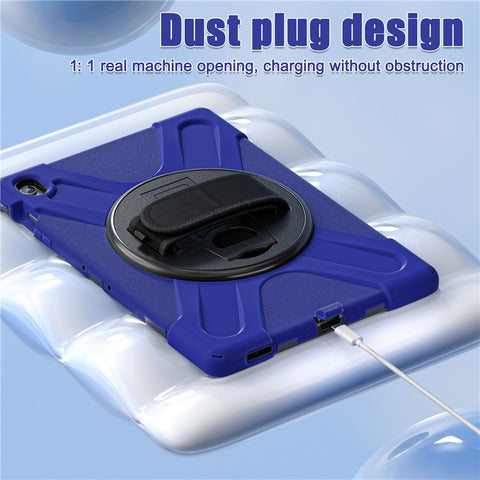 For Samsung Galaxy Tab S10 FE+ SM-X620  /  SM-X626B Kickstand Case TPU PC Silicone Tablet Cover with Shoulder Strap