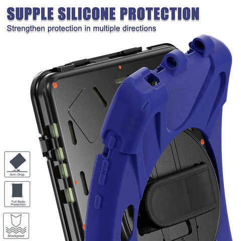For Samsung Galaxy Tab Active5 Pro X350 / X356B / Active Pro T540 / T545 / T547 / Active4 Pro T630 / T636 Case Kickstand PC+Silicone Tablet Cover