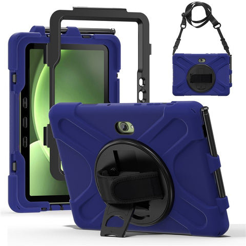 For Samsung Galaxy Tab Active5 Pro X350 / X356B / Active Pro T540 / T545 / T547 / Active4 Pro T630 / T636 Kickstand Case Cover with Shoulder Strap
