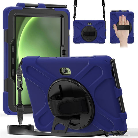 For Samsung Galaxy Tab Active5 Pro X350 / X356B / Active Pro T540 / T545 / T547 / Active4 Pro T630 / T636 Kickstand Case Cover with Shoulder Strap