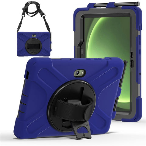 For Samsung Galaxy Tab Active5 Pro X350 / X356B / Active Pro T540 / T545 / T547 / Active4 Pro T630 / T636 Kickstand Case Cover with Shoulder Strap