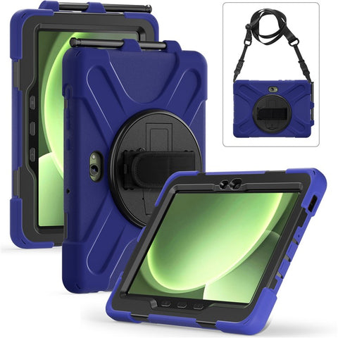 For Samsung Galaxy Tab Active5 Pro X350 / X356B / Active Pro T540 / T545 / T547 / Active4 Pro T630 / T636 Kickstand Case Cover with Shoulder Strap