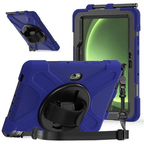 For Samsung Galaxy Tab Active5 Pro X350 / X356B / Active Pro T540 / T545 / T547 / Active4 Pro T630 / T636 Kickstand Case Cover with Shoulder Strap
