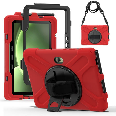 For Samsung Galaxy Tab Active5 Pro X350 / X356B / Active Pro T540 / T545 / T547 / Active4 Pro T630 / T636 Kickstand Case Cover with Shoulder Strap