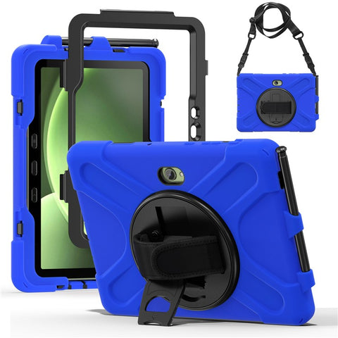 For Samsung Galaxy Tab Active5 Pro X350 / X356B / Active Pro T540 / T545 / T547 / Active4 Pro T630 / T636 Kickstand Case Cover with Shoulder Strap
