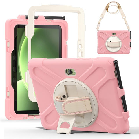 For Samsung Galaxy Tab Active5 Pro X350 / X356B / Active Pro T540 / T545 / T547 / Active4 Pro T630 / T636 Kickstand Case Cover with Shoulder Strap