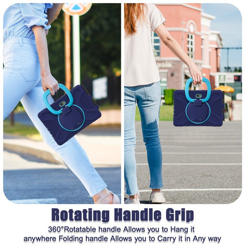 For Samsung Galaxy Tab Active5 Pro X350 / X356B / Active Pro T540 / T545 / T547 / Active4 Pro Case with Shoulder Strap TPU + PC + Silicone Kickstand