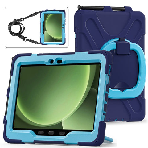 For Samsung Galaxy Tab Active5 Pro X350 / X356B / Active Pro T540 / T545 / T547 / Active4 Pro Case with Shoulder Strap TPU + PC + Silicone Kickstand