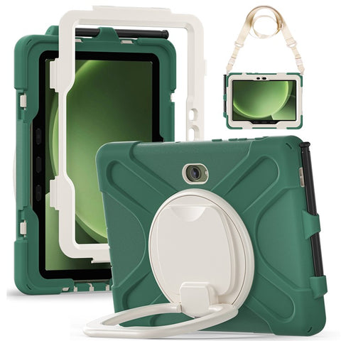 For Samsung Galaxy Tab Active5 Pro X350 / X356B / Active Pro T540 / T545 / T547 / Active4 Pro Case with Shoulder Strap TPU + PC + Silicone Kickstand