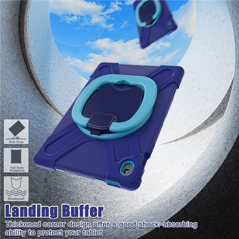 Tablet Case for Samsung Galaxy Tab S10 FE+ SM-X620 / SM-X626B TPU + PC + Silicone Cover Kickstand Handle Grip