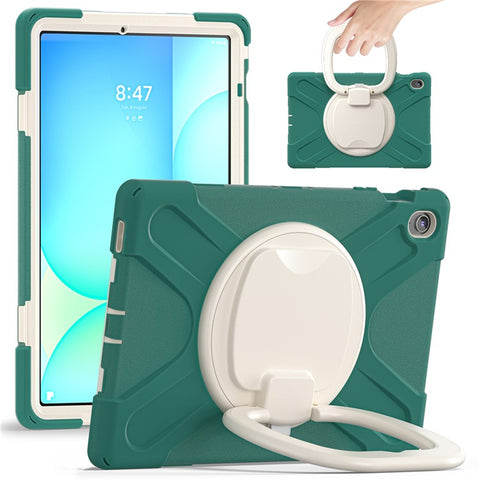 Tablet Case for Samsung Galaxy Tab S10 FE+ SM-X620 / SM-X626B TPU + PC + Silicone Cover Kickstand Handle Grip