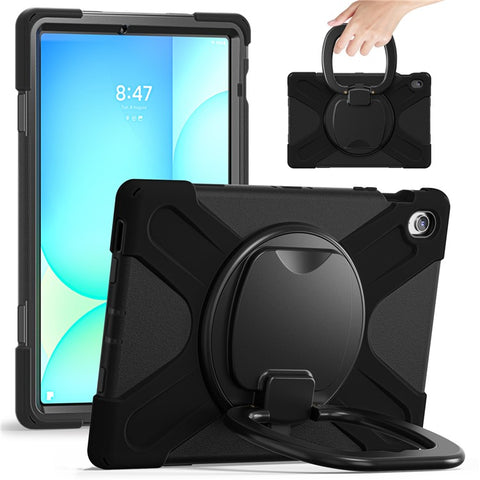 Tablet Case for Samsung Galaxy Tab S10 FE+ SM-X620 / SM-X626B TPU + PC + Silicone Cover Kickstand Handle Grip