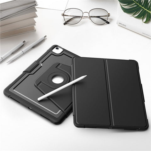 Tablet Case for iPad Air 13 (2026) / (2025) / (2024) / Pro 12.9 (2022) / (2021) / (2020) / (2018) Detachable PC + TPU + PU Leather Flip Cover