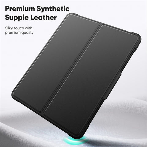 Tablet Case for iPad Air 13 (2026) / (2025) / (2024) / Pro 12.9 (2022) / (2021) / (2020) / (2018) Detachable PC + TPU + PU Leather Flip Cover