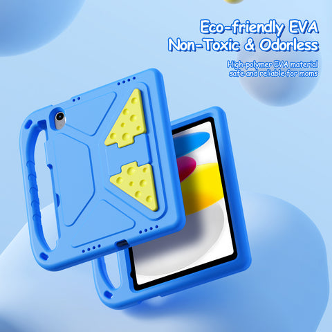 DUX DUCIS For iPad (2025) / iPad 10.9 (2022) Tablet Case with Kickstand  Puff Series EVA Kids Shockproof Cover