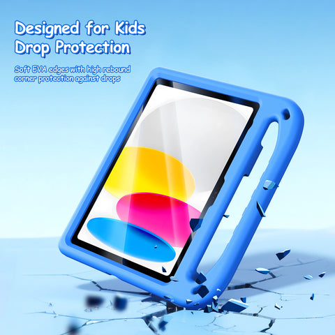 DUX DUCIS For iPad (2025) / iPad 10.9 (2022) Tablet Case with Kickstand  Puff Series EVA Kids Shockproof Cover