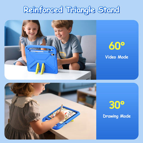 DUX DUCIS For iPad (2025) / iPad 10.9 (2022) Tablet Case with Kickstand  Puff Series EVA Kids Shockproof Cover