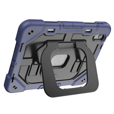 For iPad (2025) / 10.9 (2022) Case Kickstand Silicone + PC Shockproof Protective Tablet Cover