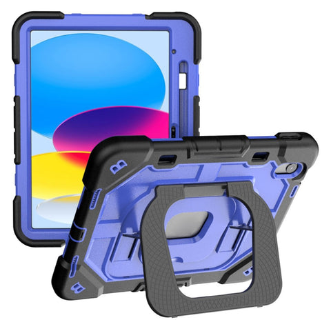 For iPad (2025) / 10.9 (2022) Case Kickstand Silicone + PC Shockproof Protective Tablet Cover