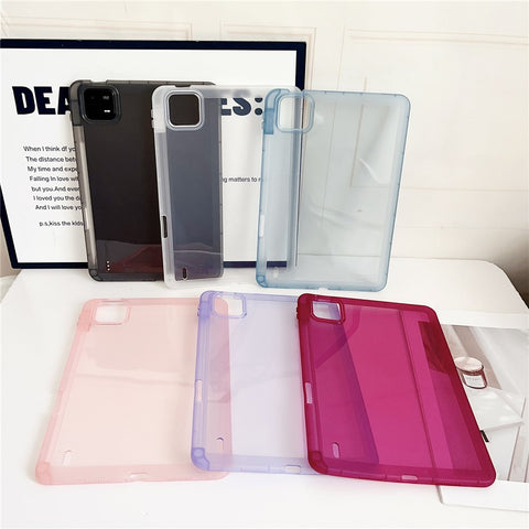 For Xiaomi Pad 6 / Pad 6 Pro Case Clear TPU Anti Drop Tablet Cover with Pencil Holder