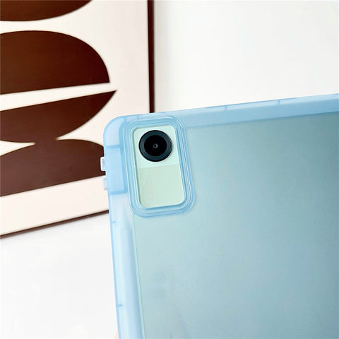 For Xiaomi Redmi Pad SE Case Clear TPU Anti Drop Tablet Cover with Pencil Holder